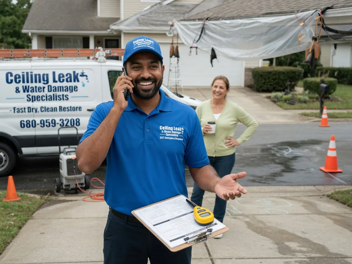 Ceiling Leak Cleanup Plover, WI FAQs